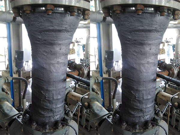 ZHX导热胶泥在阀件伴热中的应用（施工后）